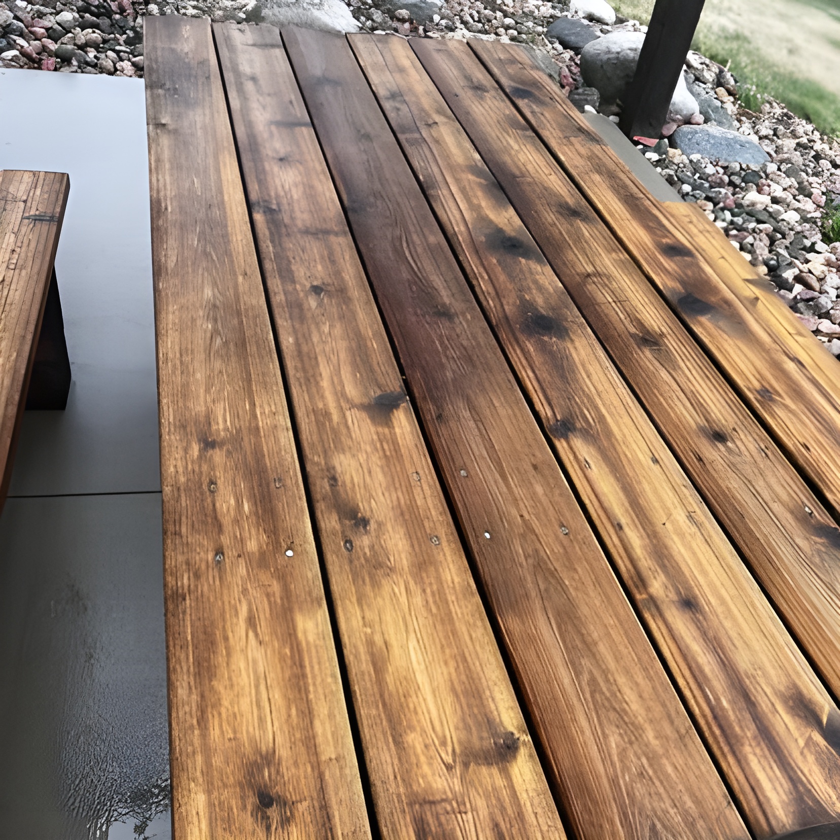 Deck boards, fresh